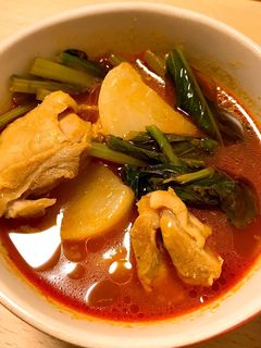 簡単♩蕪と鶏肉の手抜きトマトスープ-レシピのメイン写真