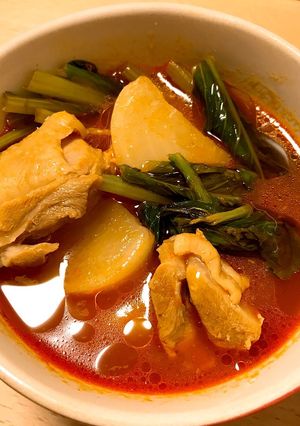 簡単♩蕪と鶏肉の手抜きトマトスープ-レシピのメイン写真