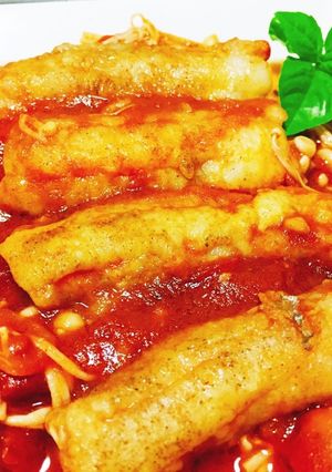 【トマト×紅茶】太刀魚のトマトソテー-レシピのメイン写真