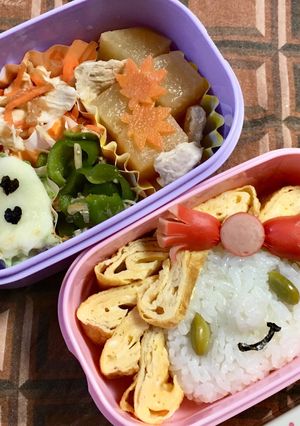 金髪カーリーな女の子弁当-レシピのメイン写真