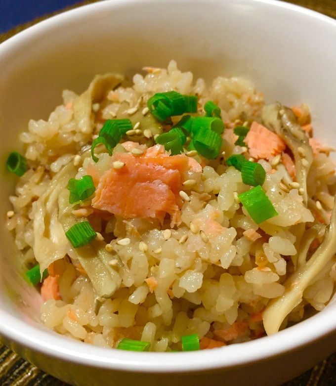 ミニチュアフード おでんと鮭と竹の子の炊き込み御飯のセット 筍と鮭の