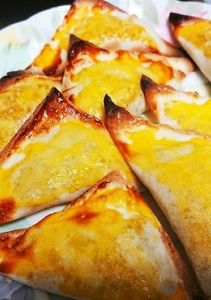 春巻の皮で簡単に♪三角形のかぼちゃパイ-レシピのメイン写真