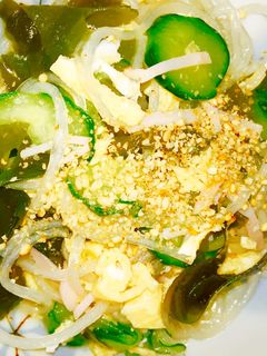 つるっと♪ 春雨とワカメの酢の物-レシピのメイン写真