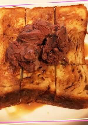デニッシュ食パンでおいしいスイーツ♡-レシピのメイン写真