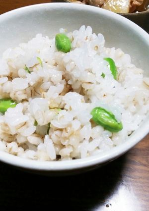 もち麦と枝豆のもっちりごはん-レシピのメイン写真