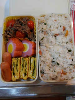 牛トマト青じそドレ炒め弁当-レシピのメイン写真