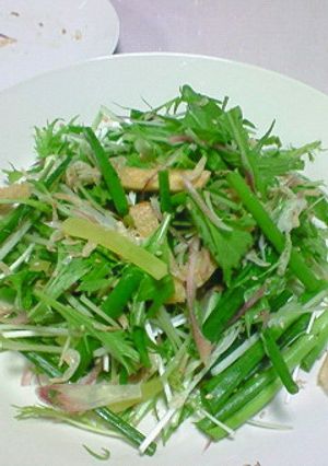 水菜と和野菜のサラダ☆-レシピのメイン写真