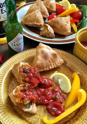 【鯖缶サモサ!】-レシピのメイン写真
