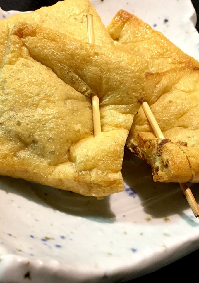 簡単あと1品！おつまみ！油揚げの納豆巾着-レシピのメイン写真