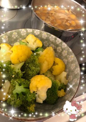カリフラワ〜&ブロッコリ〜(o˘◡˘o)-レシピのメイン写真