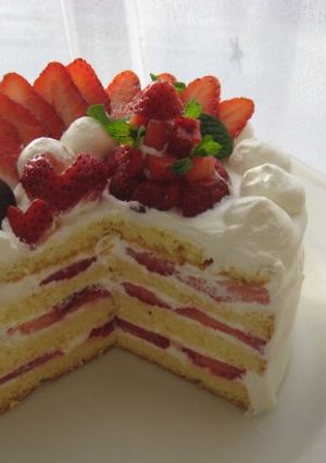 LOVEサイズ♡スポンジケーキ-レシピのメイン写真