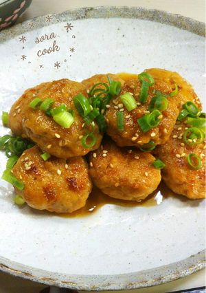 卵ナシでやわらかな♪甘旨てりやき鶏つくね-レシピのメイン写真