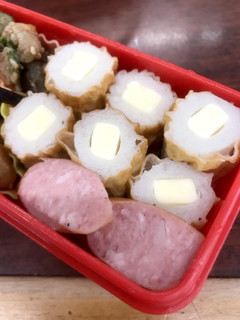 お弁当用チーズ竹輪と粗挽きウインナー-レシピのメイン写真