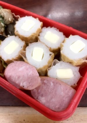 お弁当用チーズ竹輪と粗挽きウインナー-レシピのメイン写真