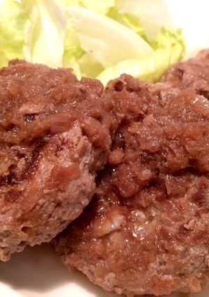 玉ねぎを炒めないハンバーグ2種-レシピのメイン写真