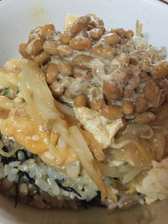 納豆とマーボーモヤシの丼-レシピのメイン写真