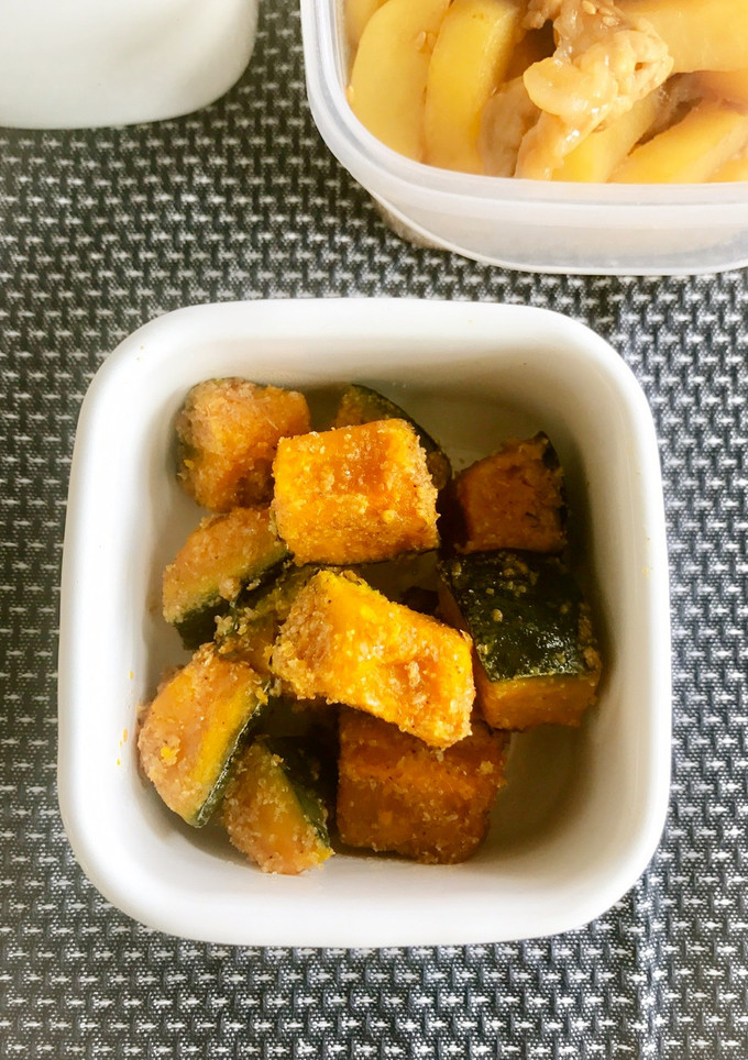 お弁当に♪冷凍かぼちゃの塩バターごま和え-レシピのメイン写真