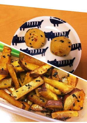 離乳食&大人用 簡単焼き大学いも-レシピのメイン写真