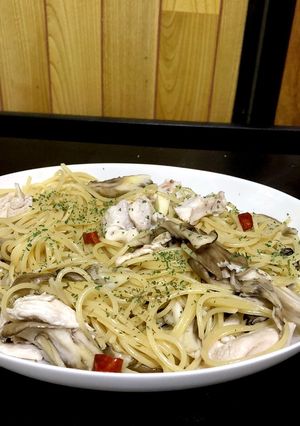 チキンと舞茸のペペロンチーノミスド参考♪-レシピのメイン写真