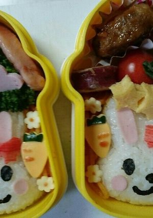 幼稚園 ウサギのお弁当-レシピのメイン写真