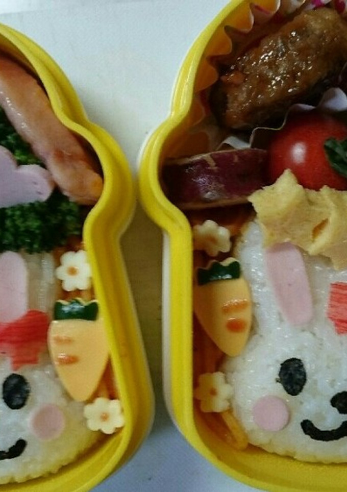 幼稚園 ウサギのお弁当-レシピのメイン写真
