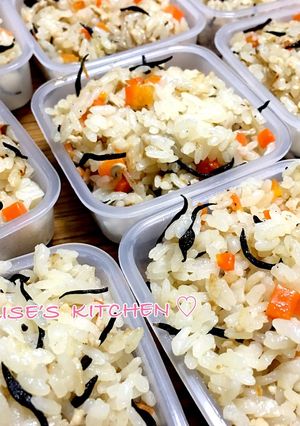 【離乳食完了期】ひじきの炊き込みご飯-レシピのメイン写真