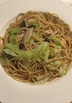 鮭とアンチョビのスパゲティ-レシピのメイン写真