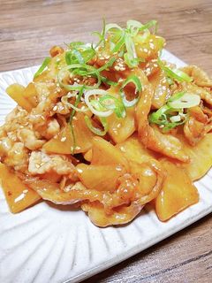 豚肉と大根の甘辛コチュジャン炒め-レシピのメイン写真