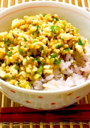鳥取給食料理☆スタミナ納豆-レシピのメイン写真