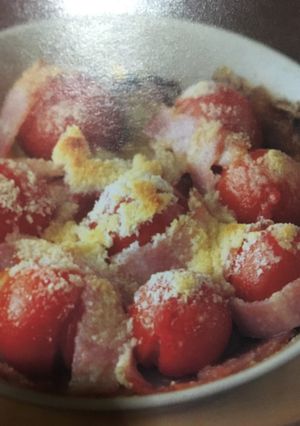 おつまみにトマトとベーコンのチーズ焼き！-レシピのメイン写真