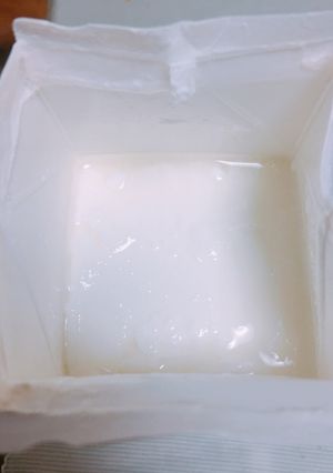 R-1ドリンクと牛乳でヨーグルト作り♪-レシピのメイン写真