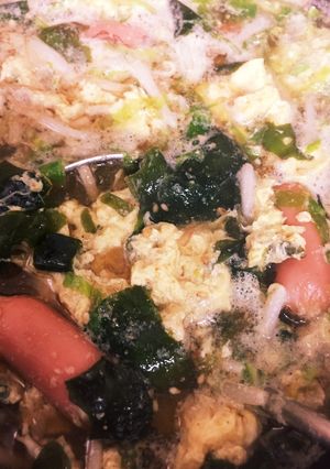 ごまたっぷり♡たまご中華スープ-レシピのメイン写真