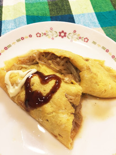 お好み焼き風 オムもやし-レシピのメイン写真