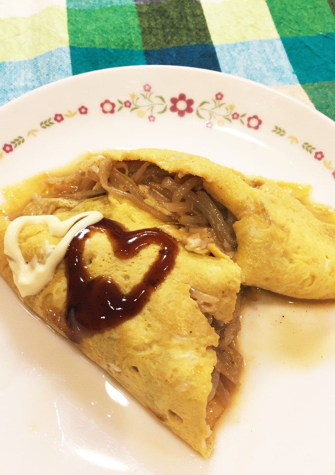 お好み焼き風 オムもやし-レシピのメイン写真