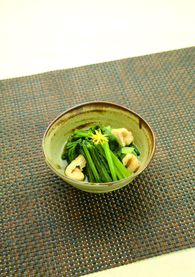 小松菜と油揚げの煮浸し-レシピのメイン写真
