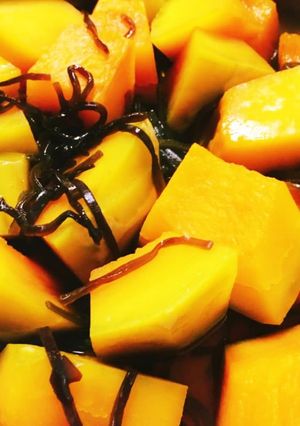 かぼちゃの煮物 塩昆布 超簡単 QC-レシピのメイン写真