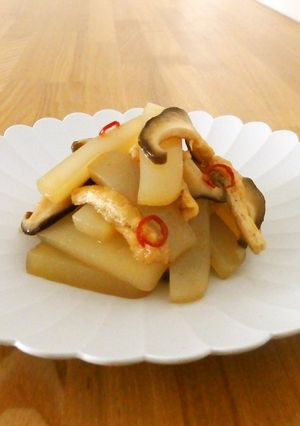 こんにゃくとしいたけのピリ辛炒め-レシピのメイン写真