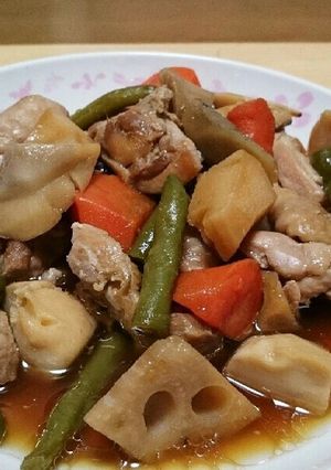 鶏肉と根菜の煮物-レシピのメイン写真