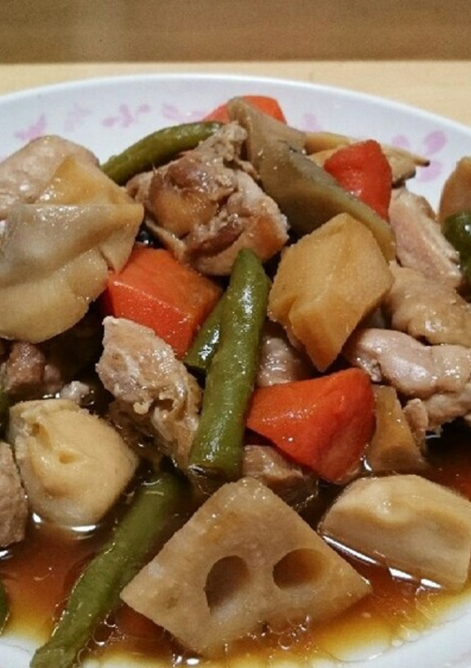 鶏肉と根菜の煮物-レシピのメイン写真