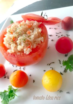 主菜も一緒に♪トマトと紅茶の炊き込みご飯-レシピのメイン写真