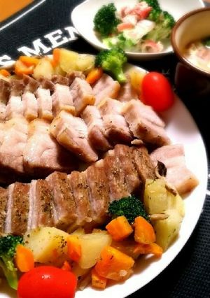 激うま！豚バラブロックのオーブン焼き-レシピのメイン写真
