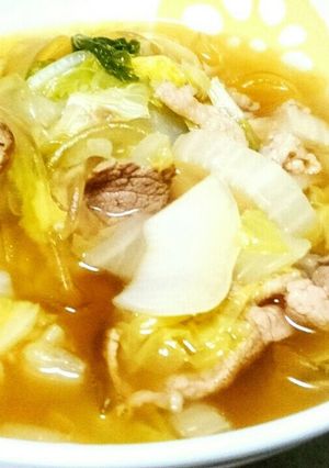 白菜と葛切りのトロトロ中華スープ♥簡単☆-レシピのメイン写真