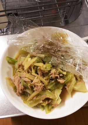 ツナとキャベツのしょうが煮浸し-レシピのメイン写真