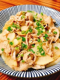 味ぽん 豚肉と大根のさっぱり炒め-レシピのメイン写真