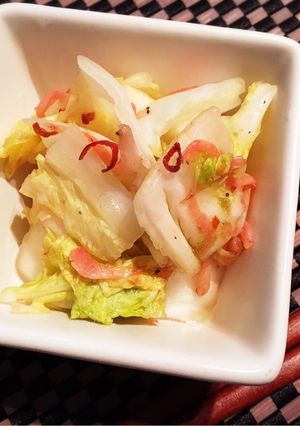 やみつき干しえびと白菜のピリ辛浅漬け-レシピのメイン写真