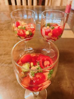 トマトと彩り野菜の紅茶ゼリー寄せカクテル-レシピのメイン写真