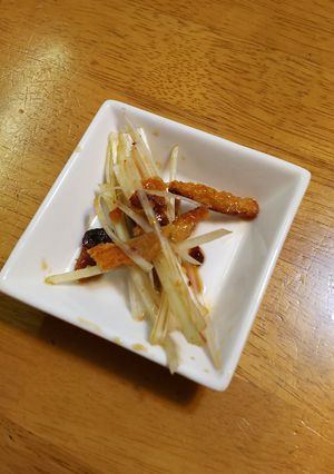 鶏皮とネギのわさびポン酢あえ-レシピのメイン写真