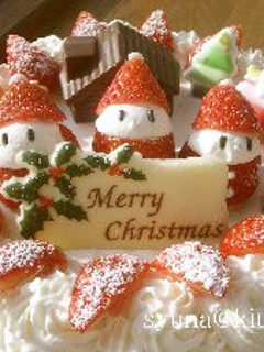 2007★苺サンタのクリスマスケーキ-レシピのメイン写真