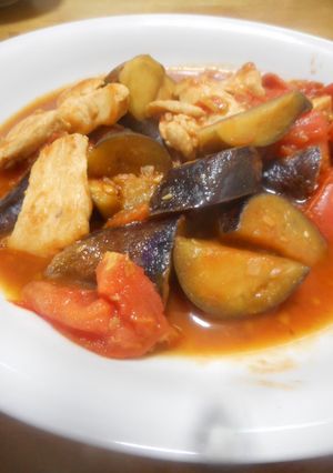 鶏となすとトマトの醤油炒め-レシピのメイン写真
