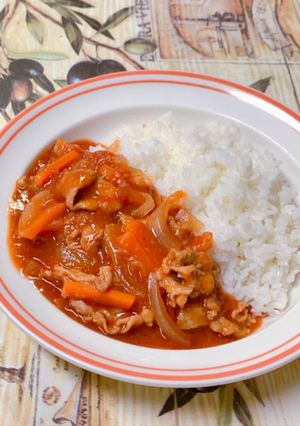 豚こまトマト煮ライス❤簡単30分で!?-レシピのメイン写真